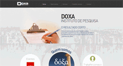 Desktop Screenshot of doxapesquisa.com.br